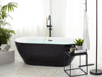 Baignoire îlot Luxameub 150 cm 75 cm Black KSXN85048