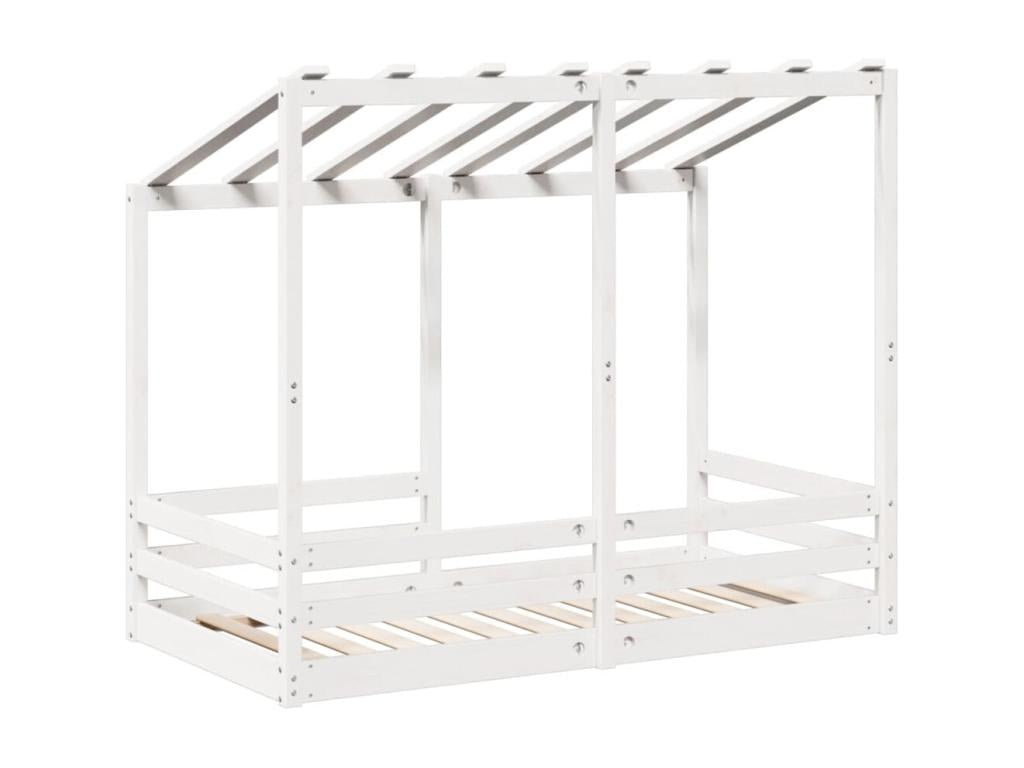 Bed for enfants without Mattress White 80x160cm bois Solid of Pine JHLS53174