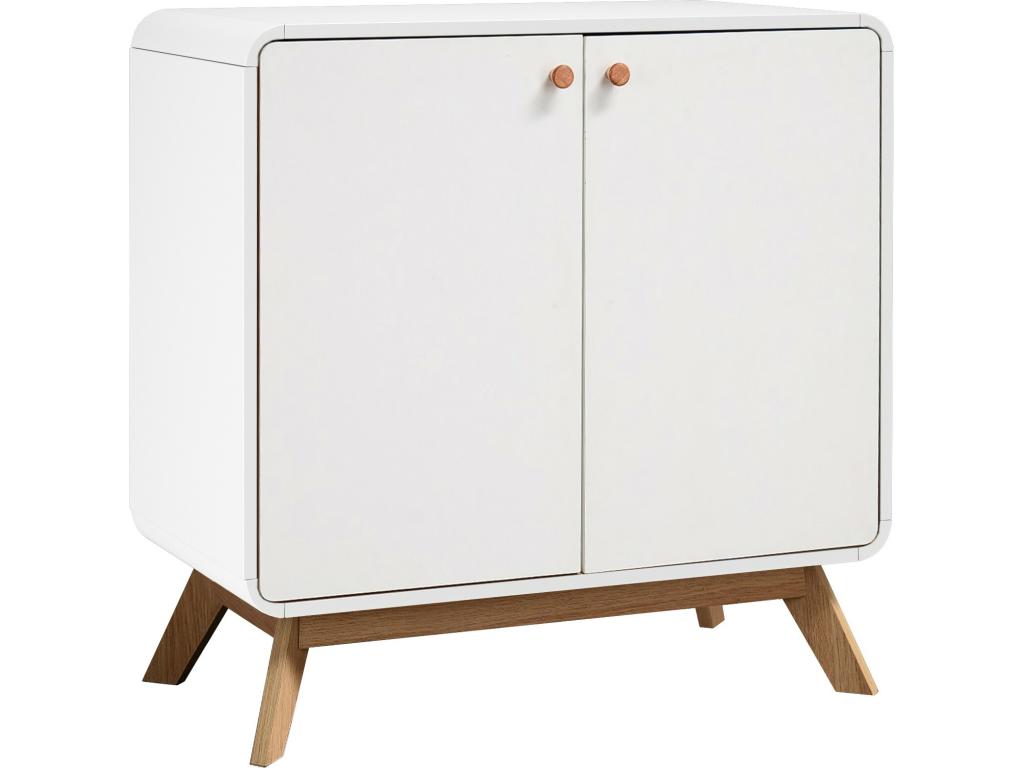 Wardrobe 2 Doors in panneau of particules White FBXG28430