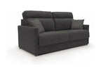 Mobenze Sofa Bed Sofa-bed in Fabric doux imperméable T02 176 cm mat- 140x197 Black PSUO50938