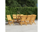 Chairs of Garden pliantes Set of 8 47x47x89 Mobenze Solid teck TWXA74452
