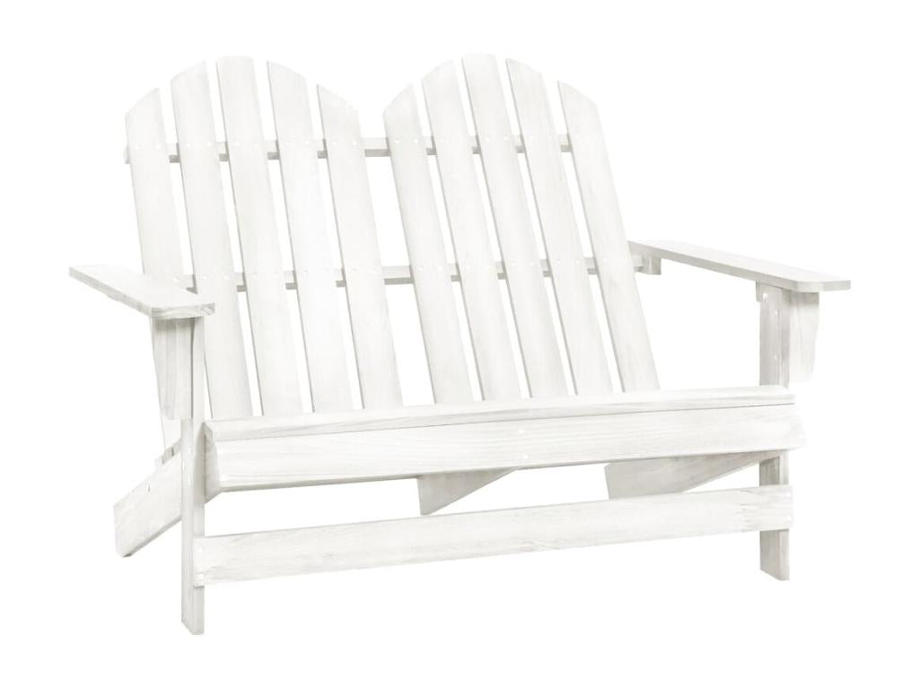 Chair of Garden Mobenze 2 seats Mobenze of sapin Solid White MMZE51098