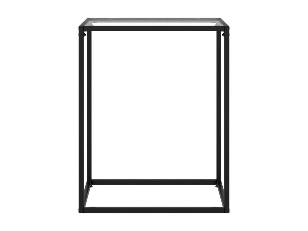 Transparent console table 60x35x75 cm tempered glass IIRR55620