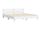 Bed frame with LED without Mattress White 160x200 cm DRLX50684