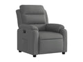 Electric Recliner Chair Dark Grey Fabric KQXQ54464
