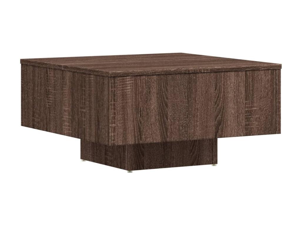 Coffee Table Oak Brown 60x60x31.5 cm Mobenze d'ingénierie GFCZ72854
