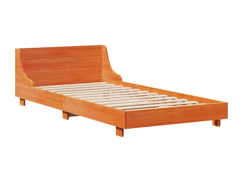 Bed frame without Mattress cire Brown 75x190 cm Mobenze Pine Solid EXRM64422
