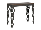 Console table Extendable 90x40/300 cm Mobenze Noyer Frame Anthracite CRDF41746