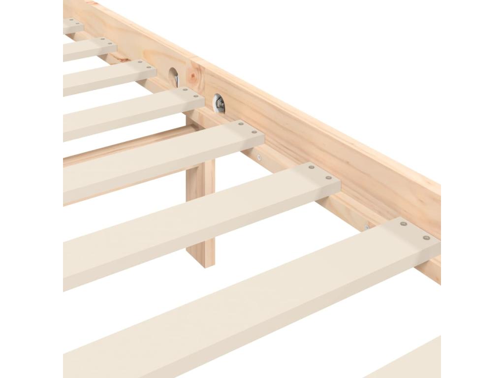Bed frame without Mattress 120x200 cm Mobenze of Pine Solid OXRH13783