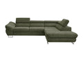 Sofa d'angle droit Sofa-bed in Fabric texturé Green Luxameub QMIT31047