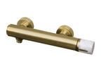 Luxameub mechanical shower mixer, brushed gold marble finish - Luxameub WMTH24816