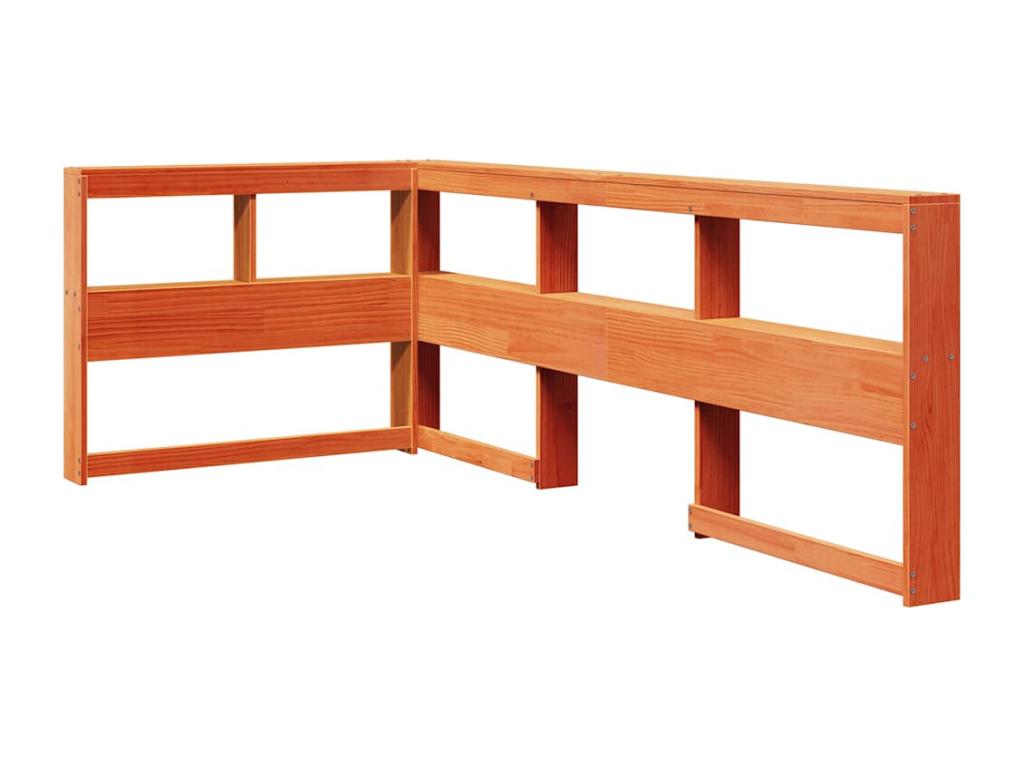Bed Bookcase without Mattress cire Brown 90x190 cm Pine Solid MFZC87442