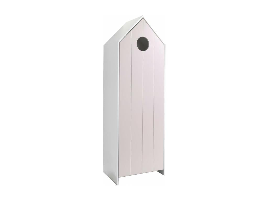 Cosymeub - Pack Bookcase Wardrobe 1 Door Pink MNXR98731