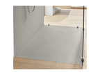 Luxameub ET PINPAI 120x90cm Anti-slip Acrylic Rectangular Shower Tray, Grey, IPIK57925