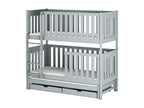 Mobenze BB004 Bunk Beds 90x190 cm Grey JAZQ56827