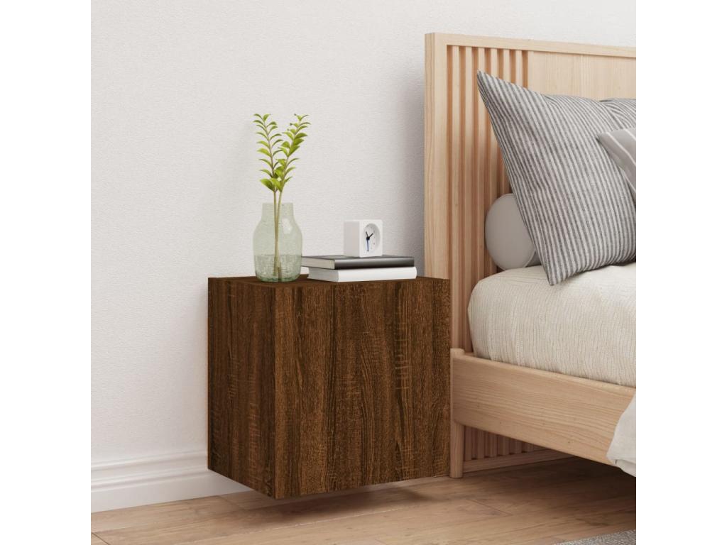 TV stand Wall-mounted Oak Brown 40.5x30x40 cm Mobenze d'ingénierie YXHR88876