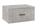 Table of chevet Wall-mounted Gray béton 50x36x25 cm DOXO66206