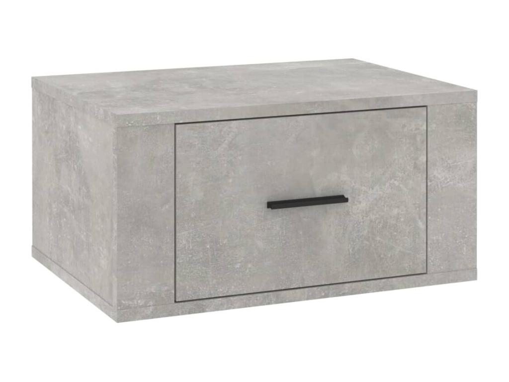 Table of chevet Wall-mounted Gray béton 50x36x25 cm DOXO66206