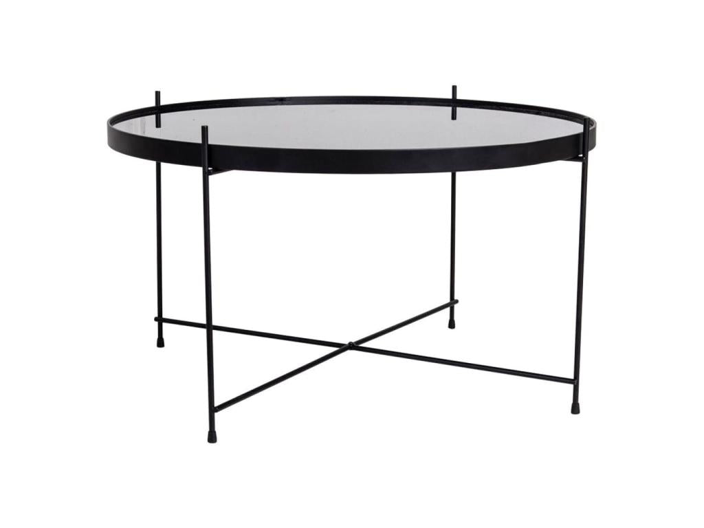 Coffee Table Mobenze 70x40 cm Rond Black FEXK88189