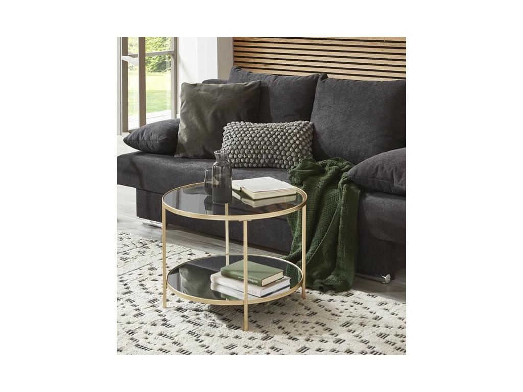 Table d'Appoint Design Cosymeub 60cm Or URRN66965