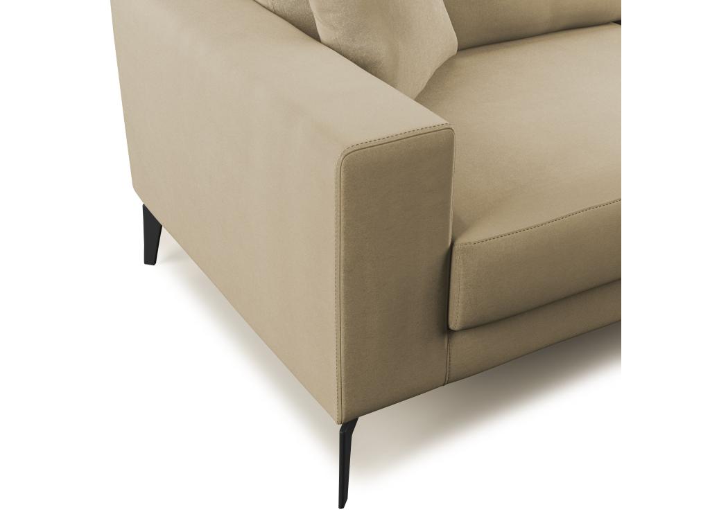 Luxameub Sofa Modern in Microfiber Removable T11 146 cm Beige CSIL23992