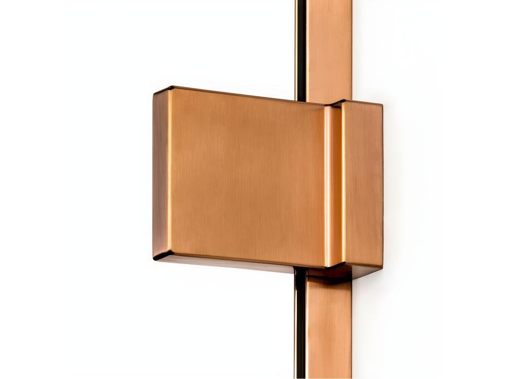 110cm walk-in shower enclosure, brushed copper, Cosymeub COPPER BRUSHED OIGU48025