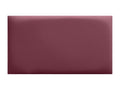 Set of 8 Mobenze eco-friendly faux leather padded panels, self-adhesive pack for sound-absorbing wall protection, Wine Red, 50x40 cm x8 WSPF73134