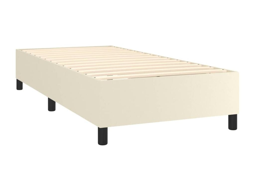 Bed frame Cream 80x200 Faux leather QJME02744