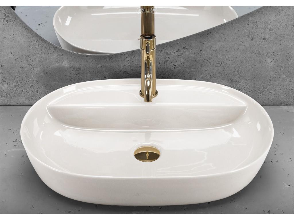 Basin Poser Luxameub PINPAI 61 Shiny White YGLU10590