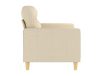 Sofa 2 seats Cream 120 cm Fabric NHND51487
