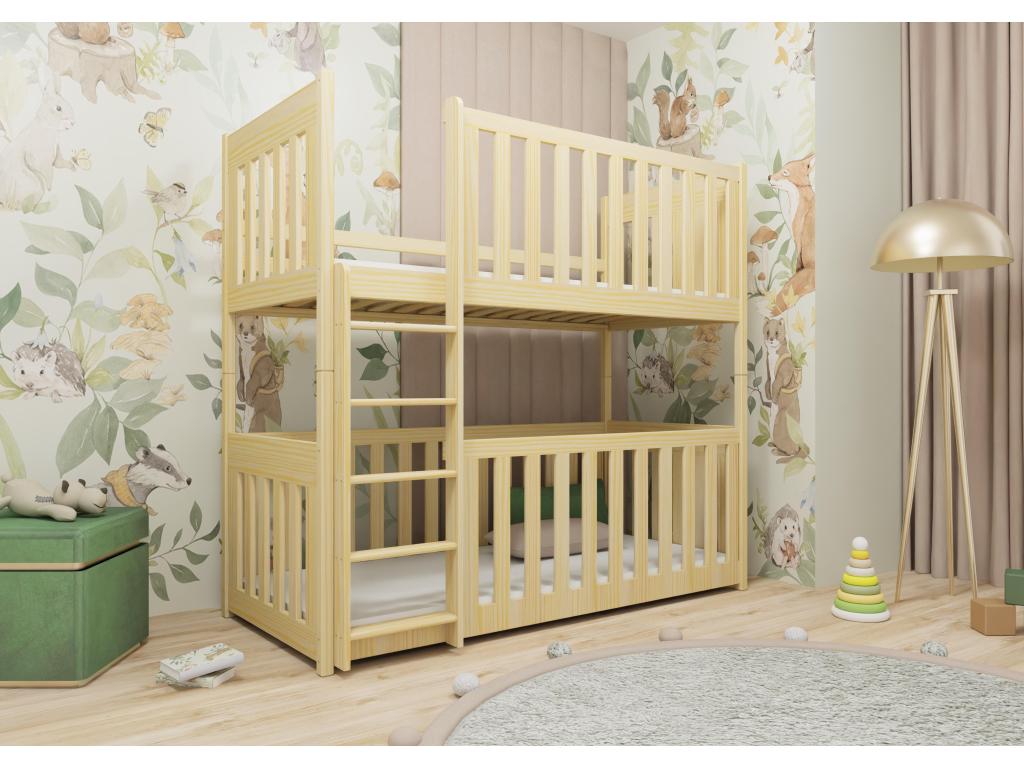 Mobenze BB002 Bunk Beds 80x180 cm Beige AKSL61045