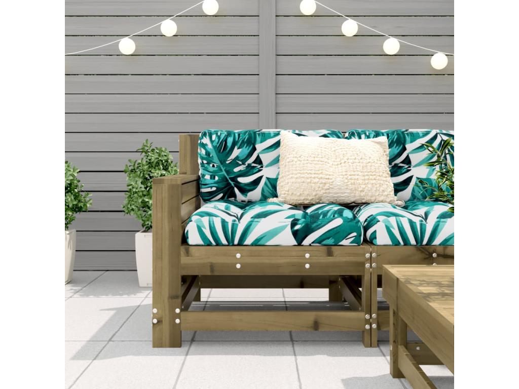 Sofa of Garden accoudoir 69x62x70.5 Mobenze of Pine imprégné XBXA90711