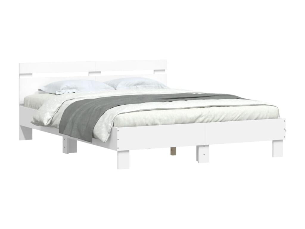 Bed frame without Mattress White 140x190 cm TVKA88932