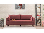 Sofa 3 seats Sofa-bed Mobenze Fabric Bordeaux DQTS37691