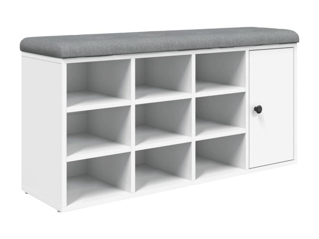 Banc chaussures White 102x32x50 cm Mobenze d'ingénierie DHLB00378