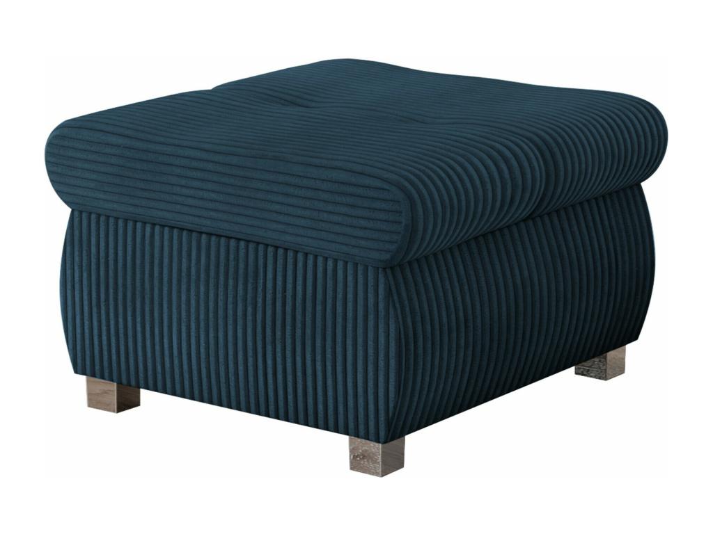 Mobenze 122 Blue Pouf 39x60x60cm Upholstery Metal Legs QFXP84927