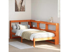 Bed Bookcase without Mattress cire Brown 90x190 cm Pine Solid MFZC87442