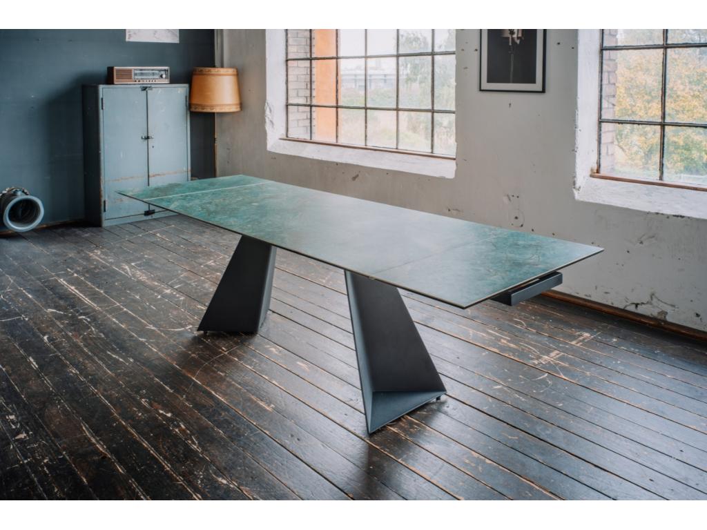 Table - Green Verre - 180x90 cm - Mobenze JVRJ11503