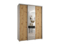 WARDROBE Mobenze 3 DOORS COULISSANTES 235.2/180/60 3 Doors White/Mobenze/Argent WWLY89438