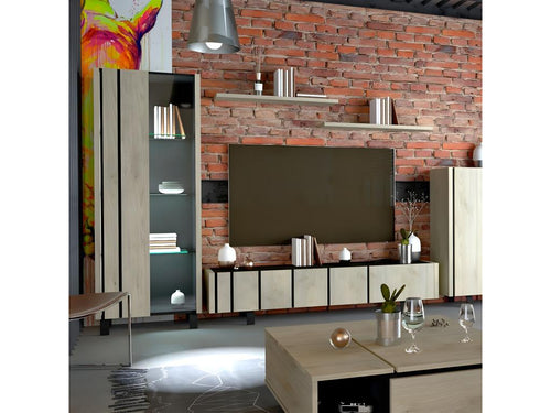 Luxameub 1-Door Bookcase with Glass Door - Made in France XIIR17545