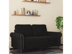 Sofa 2 seats Black 120 cm Velvet BHKU70359