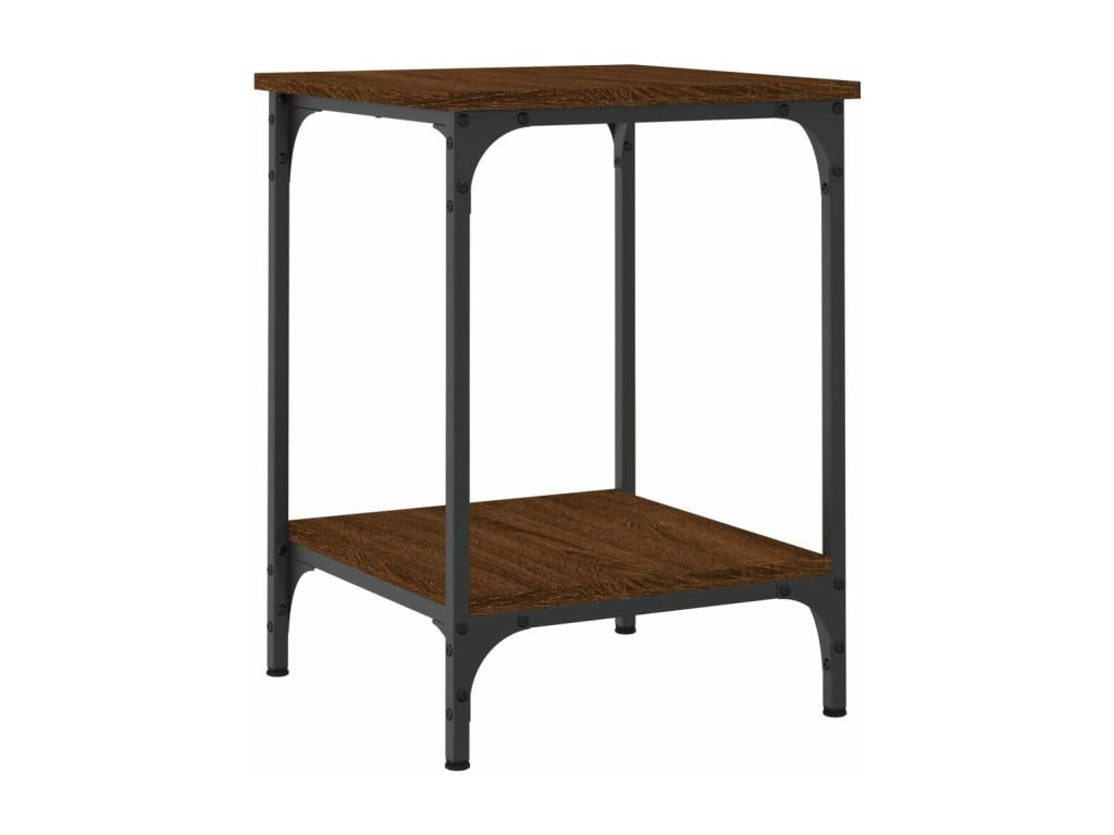 Coffee Table Oak Brown 40x40x55 cm bois d'ingénierie JQGI23353