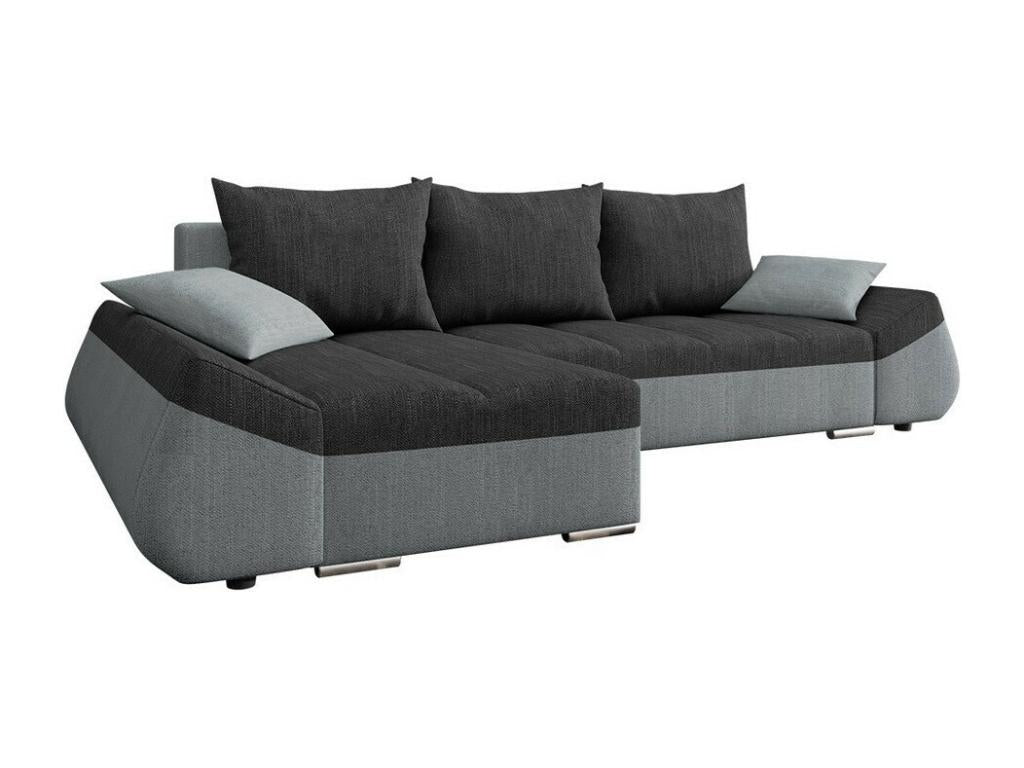 Sofa d'angle Luxameub 111 Gray Fonction of couchage Box of literie 276x131x79cm XGOD57697
