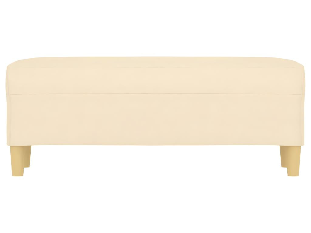 Banc Cream 100x35x41 cm Fabric SCQU47127