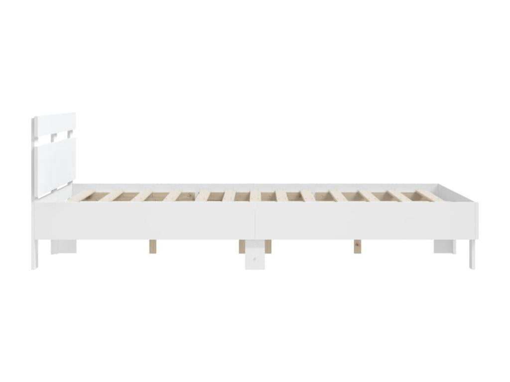 Bed frame without Mattress White 140x190 cm TVKA88932