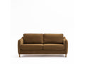 Luxameub - Sofa Sofa-bed PINPAI 3 seats in Fabric pieds bois Dark - Bronze RHUO89414