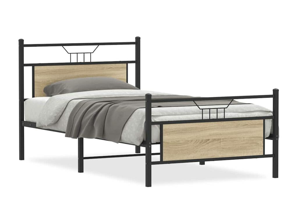 Bed frame without Mattress Oak Luxameub 107x203 cm LLWO45001