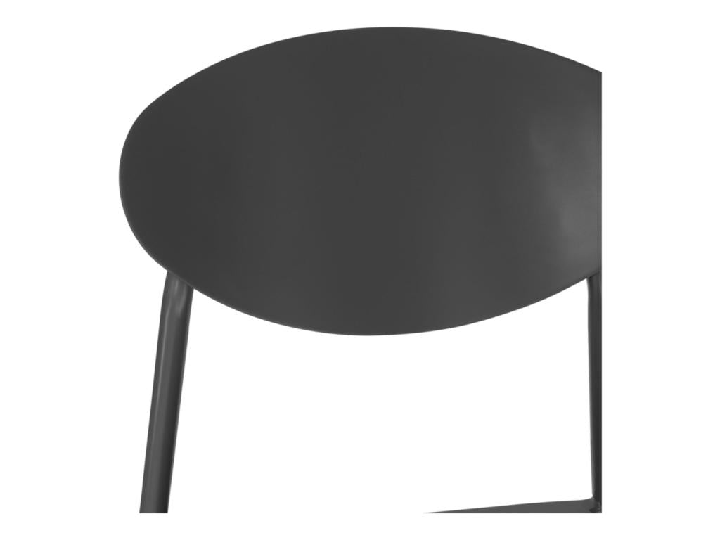 Chair of Garden Luxameub grise Set of 2 PTAD95965