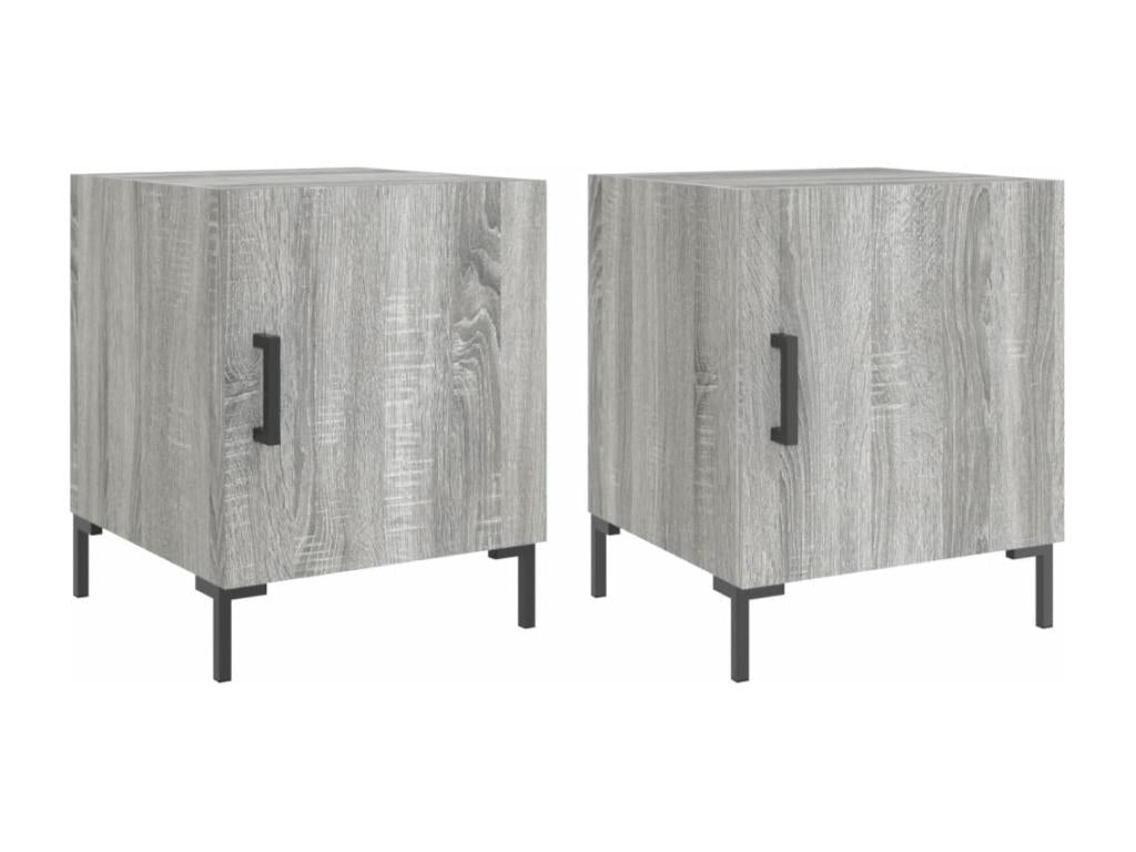 Tables of chevet 2 pcs Mobenze Gray 40x40x50cm Mobenze d'ingénierie ARDG39374