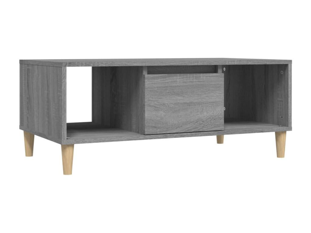 Coffee Table Luxameub Gray 90x50x36.5 cm Bois d'ingénierie BAAZ82780